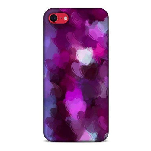 Apple iPhone SE 2020 Uyumlu Kılıf Mor Delisi (42) Rugged Armor Kılıf Kalp