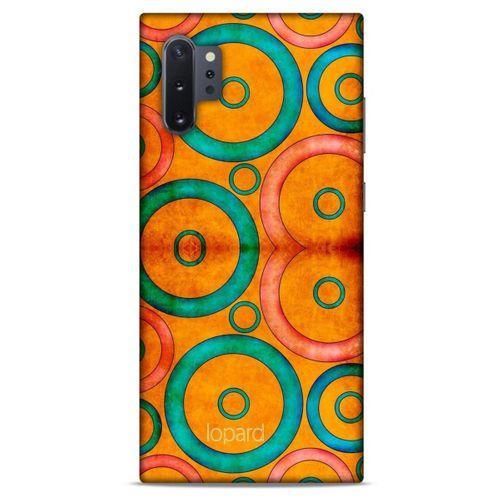 Samsung Galaxy Note 10 Plus Kılıf Pastel Renkler (39) Liquid Crystal Kılıf Turuncu Yeşil