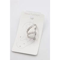 Taşlı Kıkırdak Küpe - Gümüş