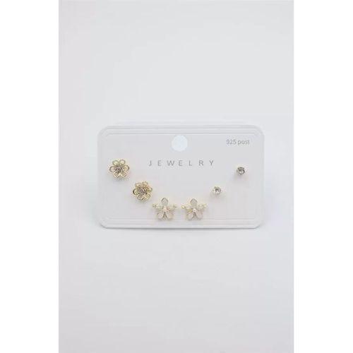 Çoklu Set Küpe - Altın