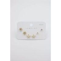 Çoklu Set Küpe - Altın