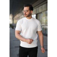 Erkek Bisiklet Yaka Petek Dokulu Kısa Kollu Triko Tişört