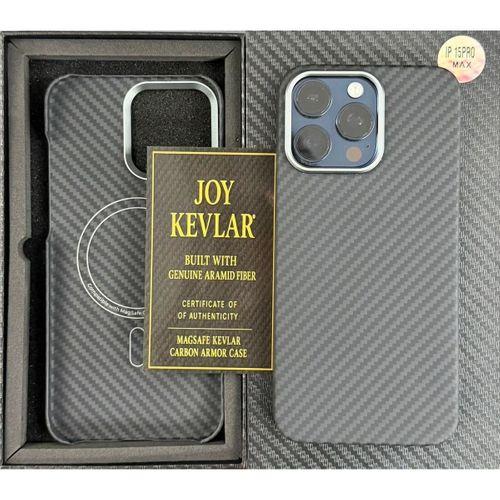 Joykevlar İphone 15 Pro Max Gerçek Kevlar Carbon Premium Telefon Kılıfı