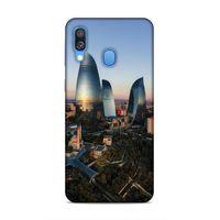 Samsung Galaxy A40 Uyumlu Kılıf Azarbaijan (32) Soft Silikon Kılıf Azerbaycan Kuleleri