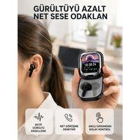 Aktif Gürültü Engelleme Özellikli Kablosuz Kulaklık – Akıllı Ekranlı Şarj Kutusu