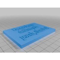 3D Baskı Teslimat Paket Yönlendirme Kapı Yazısı (Bu ürün Sadece Plastik parçadır - Almadan Önce Soru Sorabilirsiniz)