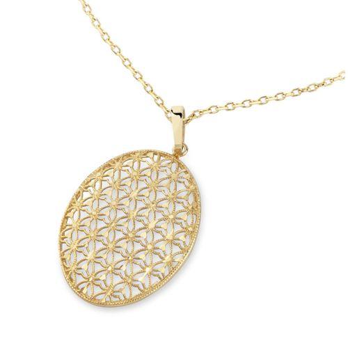 14 Ayar Altın Yaşam Çiçeği Kolye HSM10039
