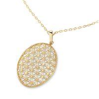 14 Ayar Altın Yaşam Çiçeği Kolye HSM10039