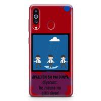 Samsung Galaxy A20s Kılıf Adaletin Bumu Dünya Arka Kapak Koruma Desenli Full Koruyucu