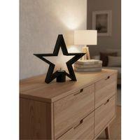 Siyah Yıldız Şeklinde Mumluk Loş Işık Dekor Aksesuarı