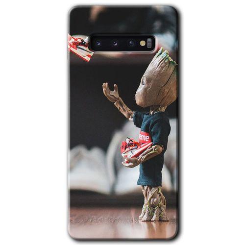 Samsung Galaxy S10 HD Baskılı Kılıf + 9D Tam Ekran Koruyucu - I am Groot