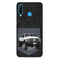 Lopard Huawei P30 Lite Uyumlu Kılıf PickUpX (20) Koruyucu Kılıf Beyaz Gümüş
