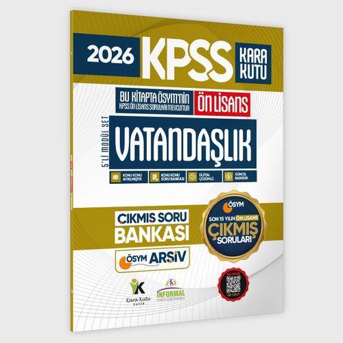 2026 FULLÖnLisans KPSS Kara Kutu ÖSYM Çıkmış Soru Bankası 5li Modül Set Son 15 Yıl (Sadece Ön Lisans)