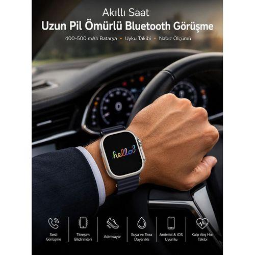 Akıllı Saat Yeni Nesil Bluetooth Bağlantılı Uyku Sağlık Takibi Gps Ve Nfc Uyumlu