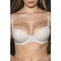 Günlük Kullanıma Uygun Ekru Zincir Aksesuarlı Yarım Push-up Sütyen,destekli, Düşük Dekolte Uyumlu