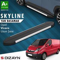 S-Dizayn Opel Vivaro A Uzun Şase Skyline Aluminyum Yan Basamak 263 Cm 2001-2014 A+ Kalite