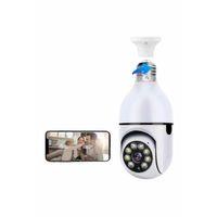 Wifi Güvenlik Kamerası Çift Kameralı Ampule Takılabilir Sensörlü