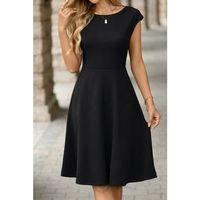 Kadın Yarım Ay Kollu Yakası Acık Kemersiz Midi Ithal Krep Elbise