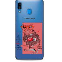 Zoologix (31) Samsung Galaxy M10 Şeffaf Kılıf Silikon Desenli