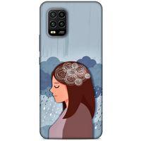 Xiaomi Mi 10 Lite Kılıf Depresyon (30) Silicone Case Şeker Pembe Sarı