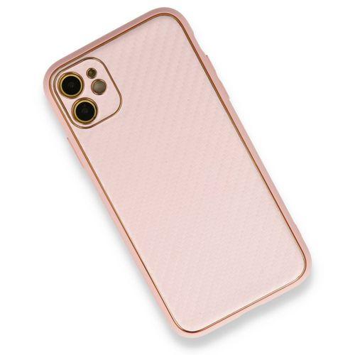 iPhone 12 Kılıf Coco Karbon Silikon - Pembe