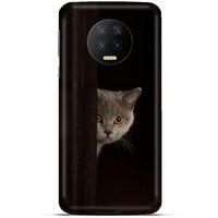 Lopard İnfinix Note 7 Uyumlu Kılıf Kediler (49) Ultra Silikon Kılıf Turuncu Gözler