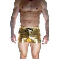 Erkek Gold Lame Short