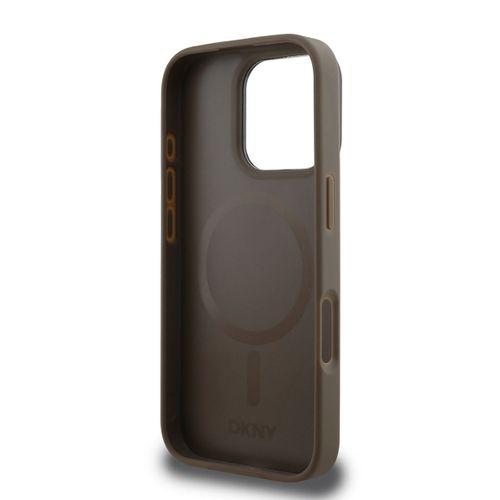 Apple iPhone 16 Pro Max Kılıf DKNY Orjinal Lisanslı M-safe Şarj Özellikli PU Deri Plain Kapak