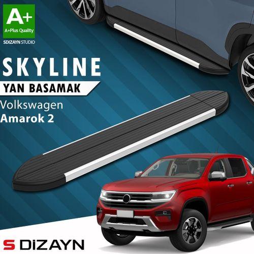 S-Dizayn VW Amarok 2 Skyline Aluminyum Yan Basamak 203 Cm 2023 Üzeri A+ Kalite