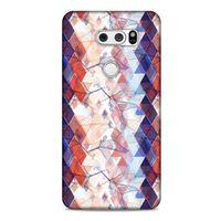 LG K40S Kılıf Pastel Renkler (3) Kapak Kırmızı Lacivert