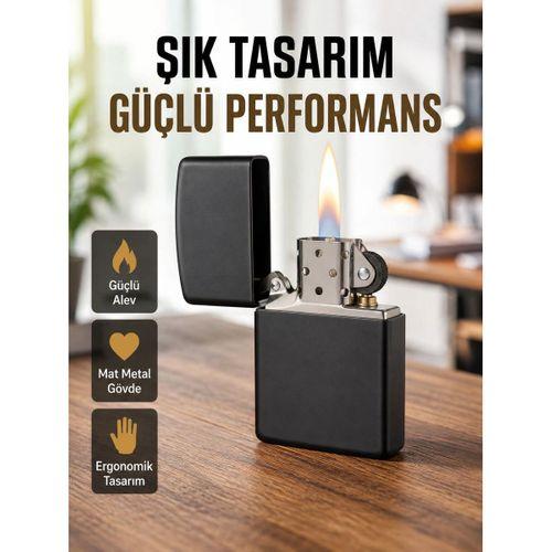 Tasarım Metal Çakmak Minimal Mat Yüzeyli Ve Şık Görünümlü