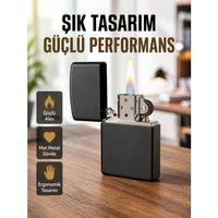 Tasarım Metal Çakmak Minimal Mat Yüzeyli Ve Şık Görünümlü