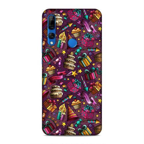 Huawei Y9 Prime 2019 Kılıf Parti Malzemeleri Doodle Arka Kapak Silikon Koruma Full Koruyucu