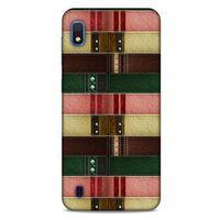 Samsung Galaxy A10 Kılıf Patchwork (41) Tank Kılıf Koyu Yeşil Pembe