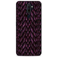 Oppo A5 2020 Kılıf Dragons (7) Telefon Kılıfı Ejderha Skin Bordo