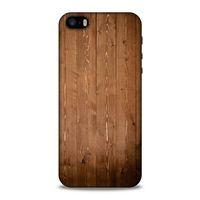 Lopard Apple iPhone SE Uyumlu Kılıf Wood'X (7) Telefon Kılıfı Baskılı