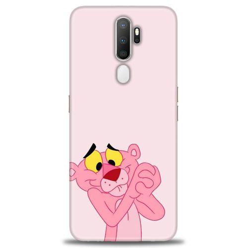 Oppo A5 2020 Kılıf HD Baskılı Kılıf - Pembe Panter + Tam Ekran Koruyucu