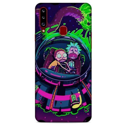 Samsung Galaxy A20s Uyumlu Kılıf Rick And Morty (30) Silicone Case Doofus Rick