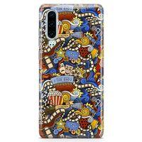 Huawei P30 Kılıf Doodle Sinemasever Arka Kapak Koruma Desenli Full Koruyucu