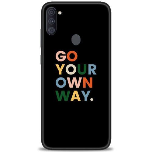 Samsung Galaxy M11 Kılıf HD Baskılı Kılıf - Go Your + Tam Ekran Koruyucu