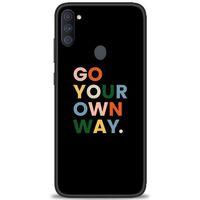 Samsung Galaxy M11 Kılıf HD Baskılı Kılıf - Go Your + Tam Ekran Koruyucu