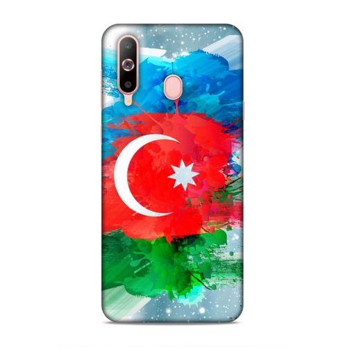 Samsung Galaxy A60 Uyumlu Kılıf Azarbaijan (15) Antişok Kılıf Bayrak İllustre