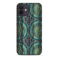 Apple iPhone 12 Kılıf Baskılı Özel Seri Taşlı (32) Soft Silikon Kılıf