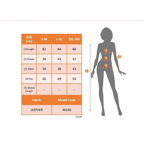 Kadın Kolsuz Balıkçı Yaka önden Fermuarlı Kısa Deri Elbise