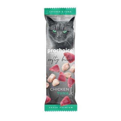 Prochoice Softy Bites Chicken & Tuna Kediler için Yumuşak Atıştırmalık 10 gr x 24 adet