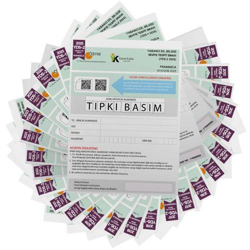 2026 YDS Fransızca ÖSYM Tıpkı Basım Çıkmış Soru Deneme Paketi 25li Fasikül SETİ