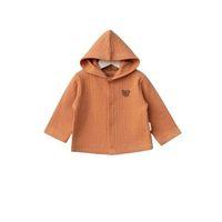 Bebitof Kapüşonlu Bebek Hırka 80153 Kiremit
