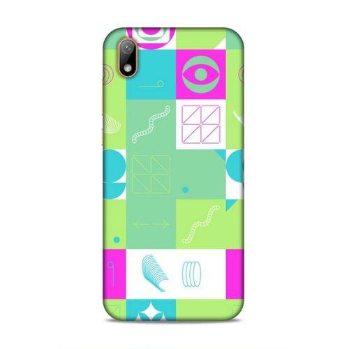 Huawei Y5 2019 Uyumlu Kılıf Insomnia (30) Silicone Case Pembe Yeşil