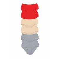 6 Adet Tutku Kadın Yüksek Bel Bato Kalın Lastik Külot S17