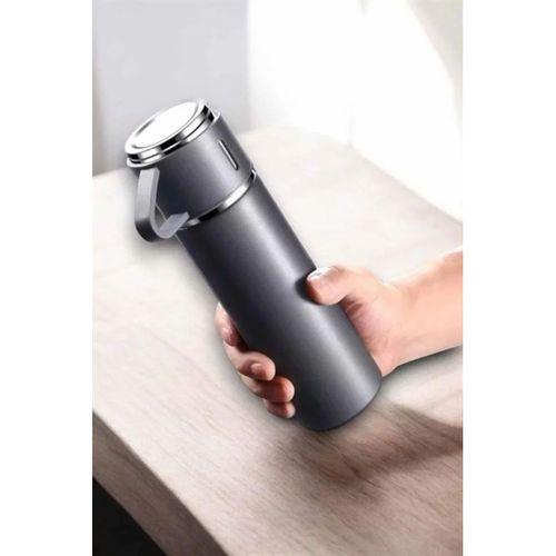 Şık Ve Dayanıklı 3 Bardaklı Termos Seti Uzun Süre Isı Koruma Özellikli